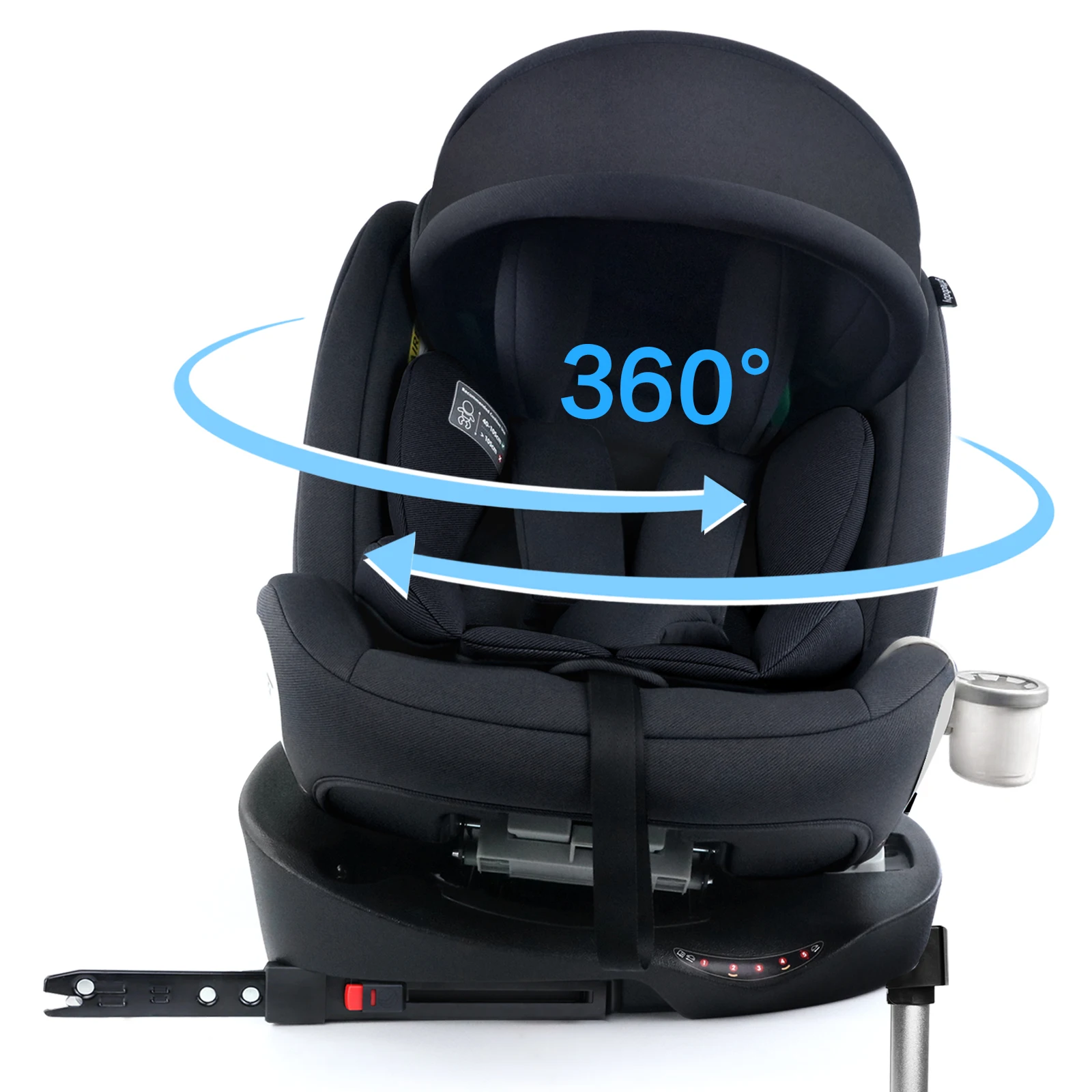 360° roterande i-Size barnstol med ISOFIX från födseln upp till 12 år 9 360° roterande i-Size barnstol med ISOFIX från födseln upp till 12 år - Bild 9