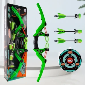 Båg- och pilskytte-set för barn och ungdomar – utomhus- och inomhuslek (säker lek)