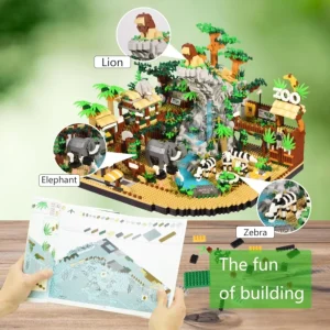Zoo byggsats – Miniatyrbyggblock med 4 800 delar