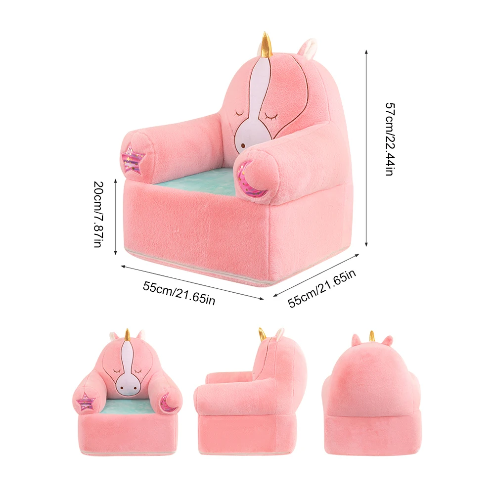 3-lager söt soff-säng för rätt hållning – tecknad sits – mjuk och tålig mini fritidsstol för pojkar och flickor 5 3-lager söt soff-säng för rätt hållning – tecknad sits – mjuk och tålig mini fritidsstol för pojkar och flickor - Bild 5