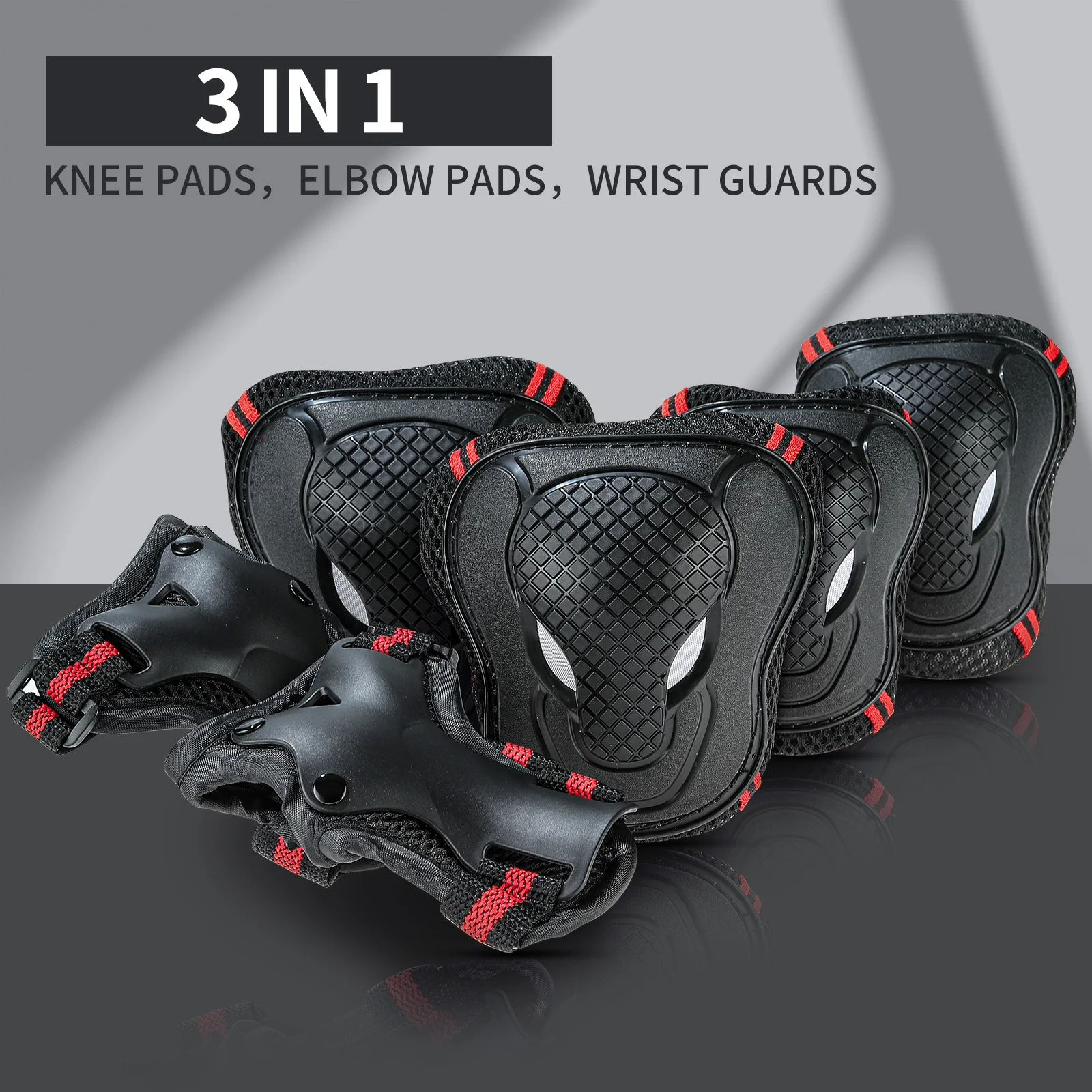 Barnskyddsset med knä-, armbågs- och handledsskydd samt förvaringsväska 5 Barnskyddsset med knä-, armbågs- och handledsskydd samt förvaringsväska - Bild 5