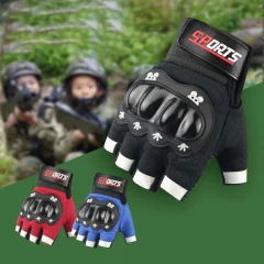 Barncykelhandskar med knoggbeskydd och halkskydd