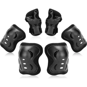 6‑delars skyddsset för barn – knä-, armbågs- och handledsskydd
