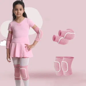 Knä- och armbågsskydd för barn, set för cykel och rullsport