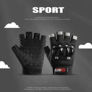 Barncykelhandskar med knoggbeskydd och halkskydd