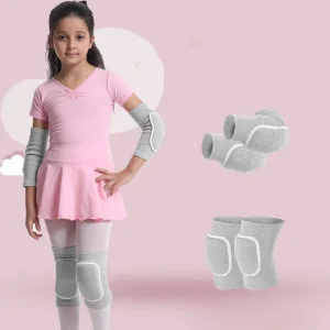 Knä- och armbågsskydd för barn, set för cykel och rullsport