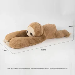Viktat sloth-gosedjur i plysch, mjuk kudde och giant plushie