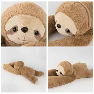 Alternative view of Viktat sloth-gosedjur i plysch, mjuk kudde och giant plushie