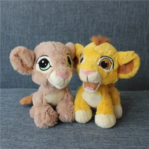 Disney Lejonkungen gosedjur Baby Simba och Baby Nala 23 cm