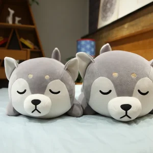 Husky gosedjur i mjuk plysch – kawaii hund för barn och present