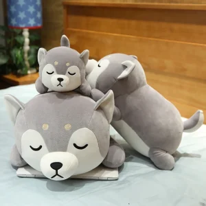 Alternative view of Husky gosedjur i mjuk plysch – kawaii hund för barn och present