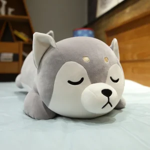 Husky gosedjur i mjuk plysch – kawaii hund för barn och present