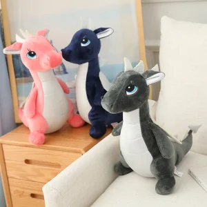 Dinosauriegosedjur i plysch – mjuk kudde i 40, 60 eller 80 cm
