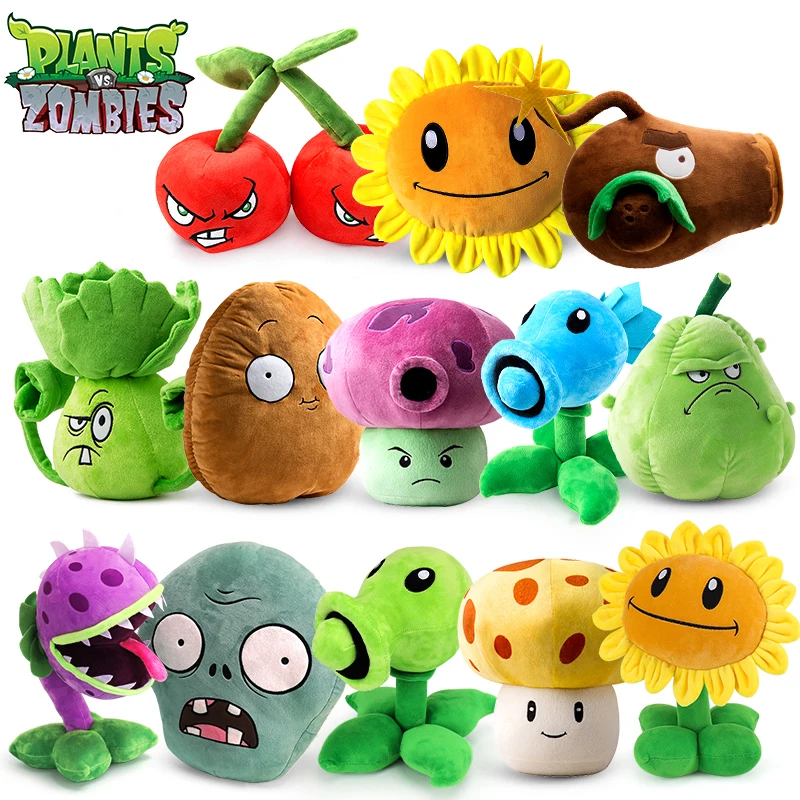 Plants vs Zombies plyschdjur med Solros och Peashooter som kudde 2 Plants vs Zombies plyschdjur med Solros och Peashooter som kudde - Bild 2