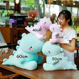 Ultra mjuk dinosauriegosedjur i plysch, 20–60 cm, kawaii