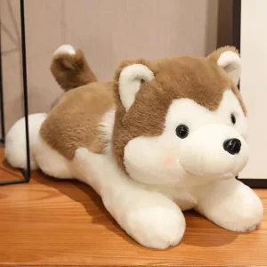 Husky gosedjur som plyschkudde – mjuk mjukisdjurspresent för hundälskare