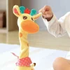 Interaktiv dansande och talande giraffgosedjur med musik och ljus