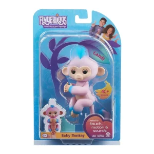Fingerlings interaktivt babyapa-gosedjur med ljud och reaktioner