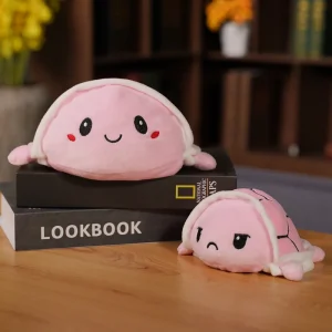 Vändbart sköldpaddsgosedjur i mjuk plysch – kawaii mjukisdjur
