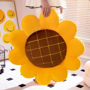 Solrosformad plyschkudde i mjuk bomull – 35/40/50/70 cm 10 Solrosformad plyschkudde i mjuk bomull – 35/40/50/70 cm