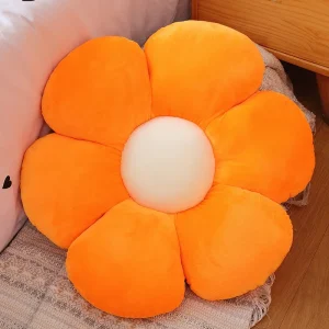 Färgglad blomformad plyschkudde 30–65 cm med mjuk fyllning