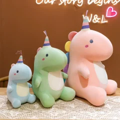 Färgglad dinosauriegosedjur i plysch 30–50 cm, för barn och present 20 Färgglad dinosauriegosedjur i plysch 30–50 cm, för barn och present