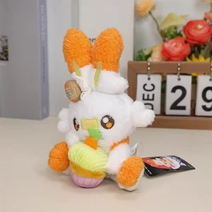 Easter Scorbunny plyschleksak – mjuk Pokémon-kanin i kort plysch