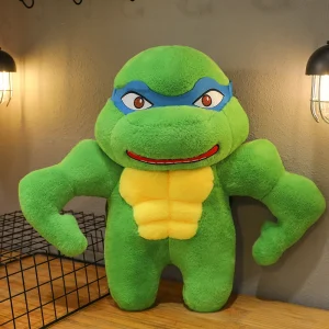 Mutant Ninja Turtles plyschleksak med Donatello, Raphael och Leonardo