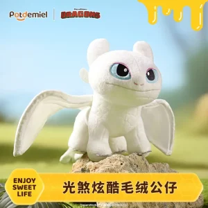 Light Fury och Night Fury mjuk plyschdoll — How to Train Your Dragon