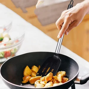 Alternative view of Silikonspatelset med värmetålig nonstick-yta och stålskaft