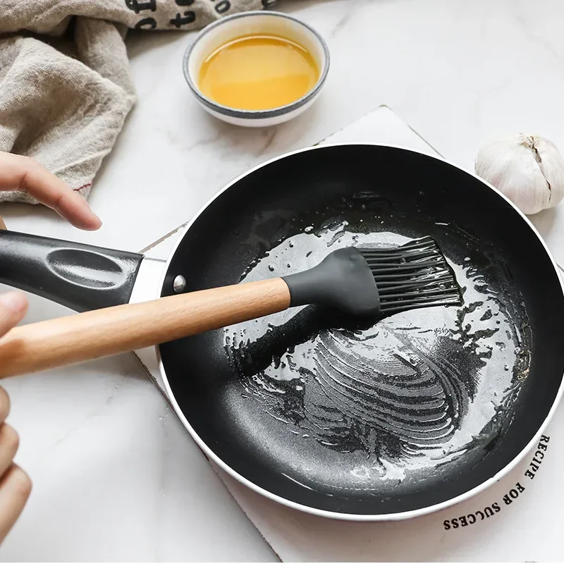 Silikon köksredskapsset med trähandtag, non-stick, 12 delar 3 Silikon köksredskapsset med trähandtag, non-stick, 12 delar - Bild 3