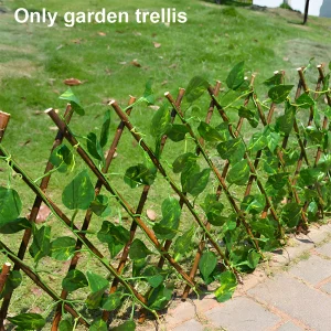 Alternative view of 1/2Pcs Garden Expanding Trellis  Privacy Screen Wooden Fence Climbing Plants Support Lattice Yard Fence Decoration Parks