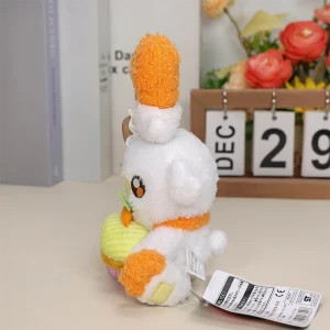 Easter Scorbunny plyschleksak – mjuk Pokémon-kanin i kort plysch