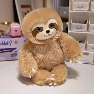 Kawaii sengosedjur i plysch – mjuk sloth-kudde med PP-bomull