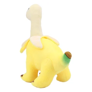 Bananbrontosaurus gosedjur i 28 cm, mjuk plyschleksak för barn