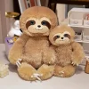 Kawaii sengosedjur i plysch – mjuk sloth-kudde med PP-bomull