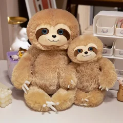 Kawaii sengosedjur i plysch – mjuk sloth-kudde med PP-bomull