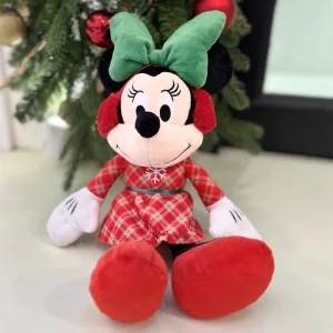 Disney Musse Pigg och Mimmi gosedjur med tomteluva och juldetaljer