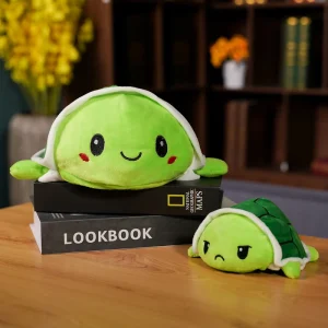 Alternative view of Vändbart sköldpaddsgosedjur i mjuk plysch – kawaii mjukisdjur