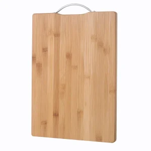Dubbelsidas skärbräda i bambu med handtag för kök och matplats 16 Dubbelsidas skärbräda i bambu med handtag för kök och matplats