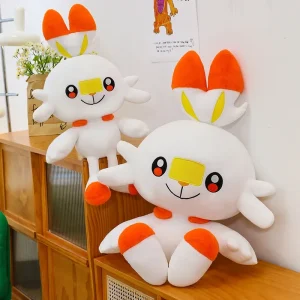 Alternative view of Scorbunny Pokémon stor plyschleksak gosedjur finns i flera storlekar