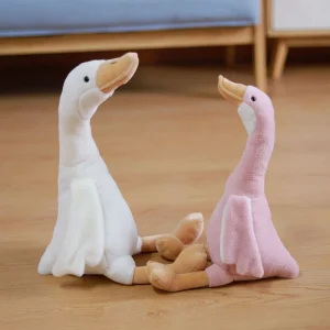 Långhalsad gås-gosedjur 35 cm mjuk plyschleksak