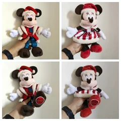 Disney Musse Pigg och Mimmi gosedjur med tomteluva och juldetaljer 29 Disney Musse Pigg och Mimmi gosedjur med tomteluva och juldetaljer