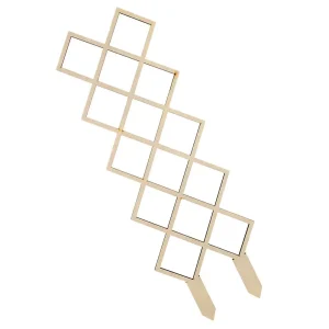 Alternative view of Växtspaljé i trä för klätterväxter med bikakeformad design