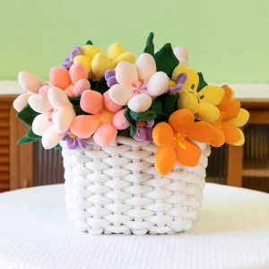 Kawaii tulpanbukett i plysch – mjuk blomdoldis 30 cm
