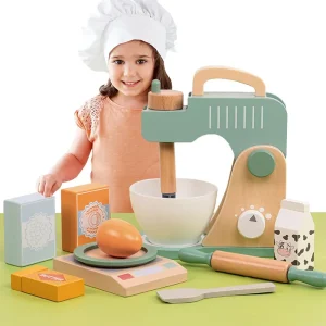 Träleksak för låtsaslek: kaffemaskin, mixer och teset för barn 20 Träleksak för låtsaslek: kaffemaskin, mixer och teset för barn
