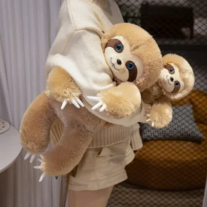 Kawaii sengosedjur i plysch – mjuk sloth-kudde med PP-bomull