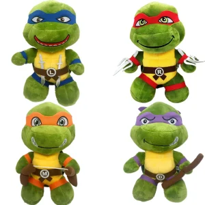 Alternative view of Teenage Mutant Ninja Turtles gosedjur i mjuk plysch, 4 karaktärer