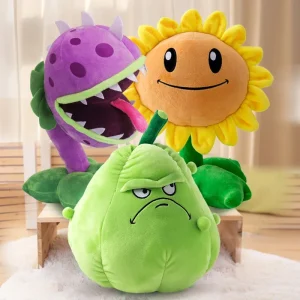 Plants vs Zombies plyschdjur med Solros och Peashooter som kudde 20 Plants vs Zombies plyschdjur med Solros och Peashooter som kudde
