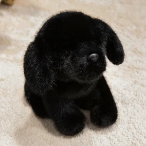 Plyschhund gosedjur med flera hundraser, mjuk och fluffig